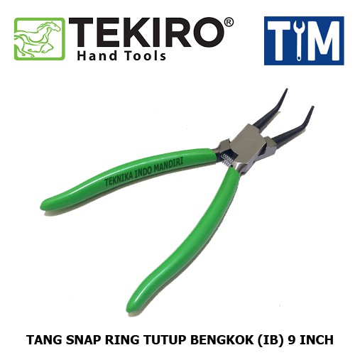 TEKIRO Tang Snap Ring Tutup Bengkok (IB) 9 INCH / Internal Bent 9&quot;