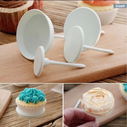 Paku mawar plastik set isi 4  alat hias butter cream kue tart