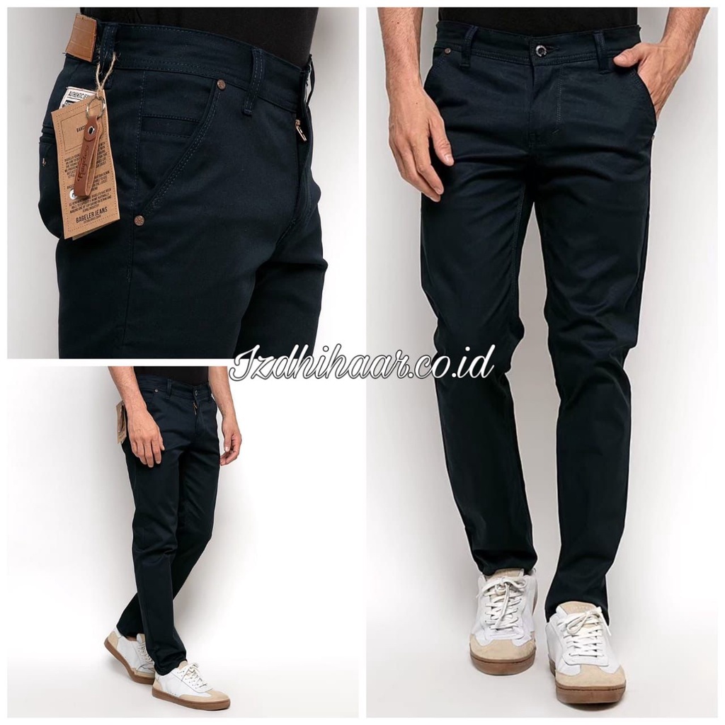 Celana Chino Katun Panjang Pria Slimfit Original Bageler