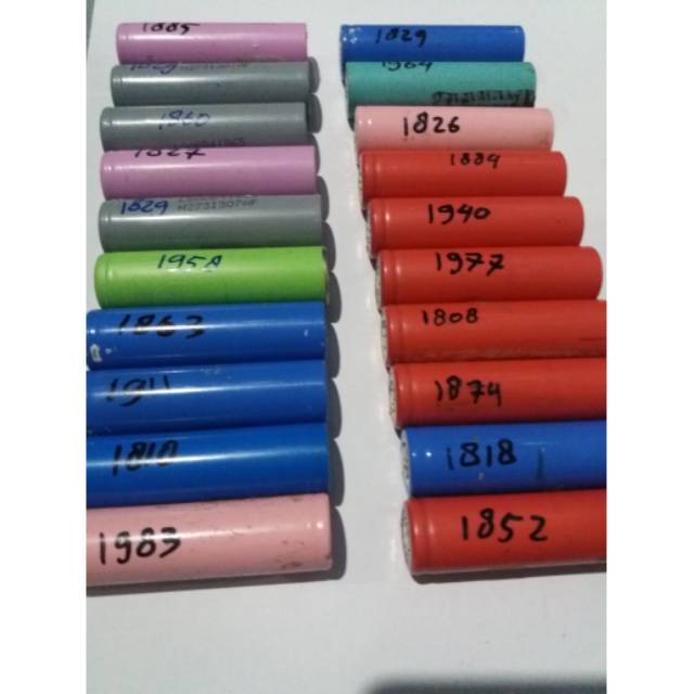 Batre baterai battery 18650 bekas bongkaran copotan battrey laptop 1800-2000mah