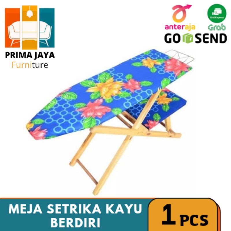Meja Setrika Kayu Lipat / Meja Gosok Kayu / Meja Setrika Kayu Murah / Meja Setrikaan Kayu / Meja Set