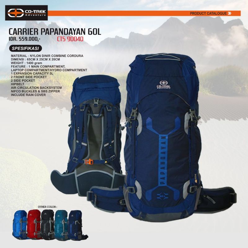 Carrier Co-trek Papandayan