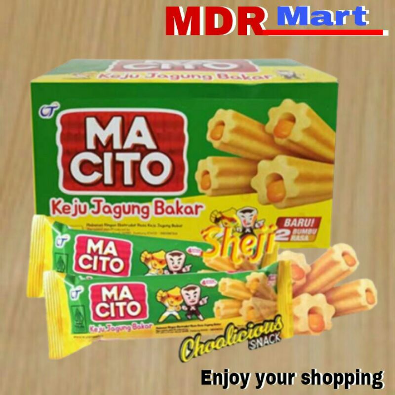 

MACITO snack keju jagung bakar 1 pack 10 x 11gr