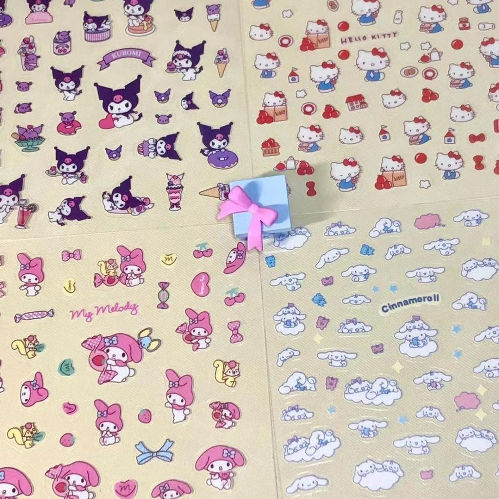 

Transparan sticky note hello kitty melody kuromib Notepad Cartoon kartun pompompom 1pcs