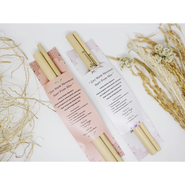 Souvenir Paket Hemat “Bamboo Straw / Sedotan Bambu”