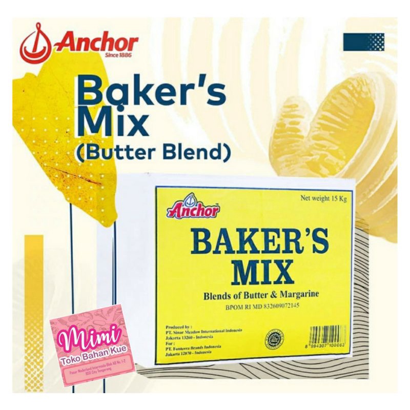 

Anchor BAKERMIX 500gr Butter Blend Mentega Margarin