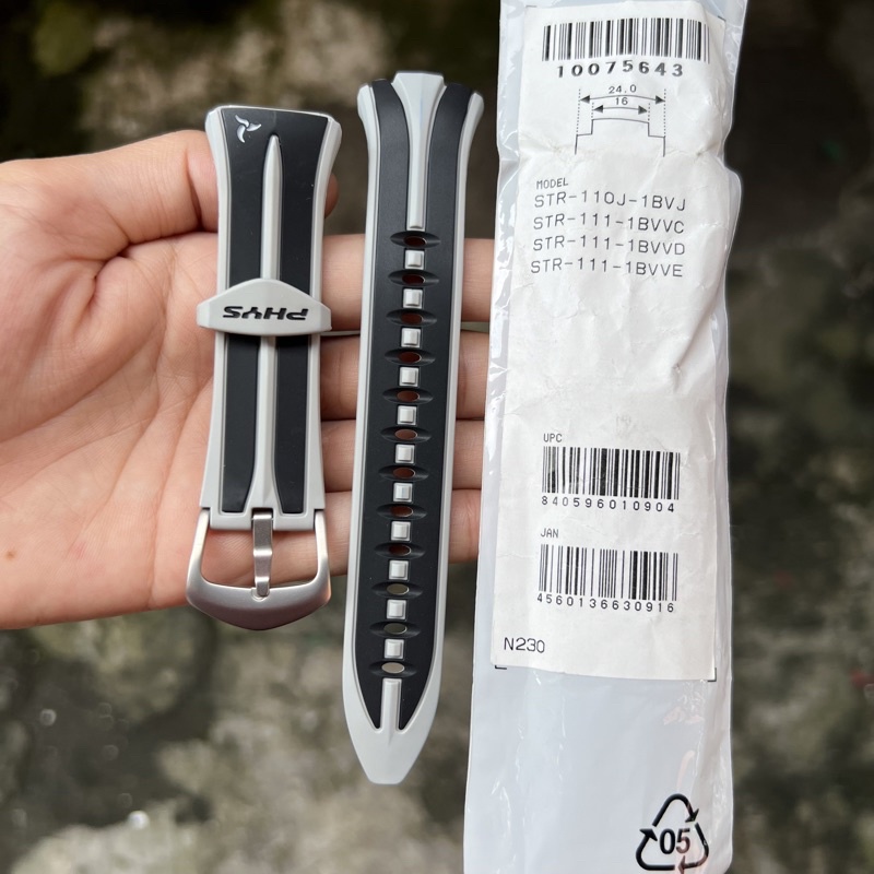 Strap tali jam tangan casio original STR-110J 1B STR-111 1B band STR 110J STR 111
