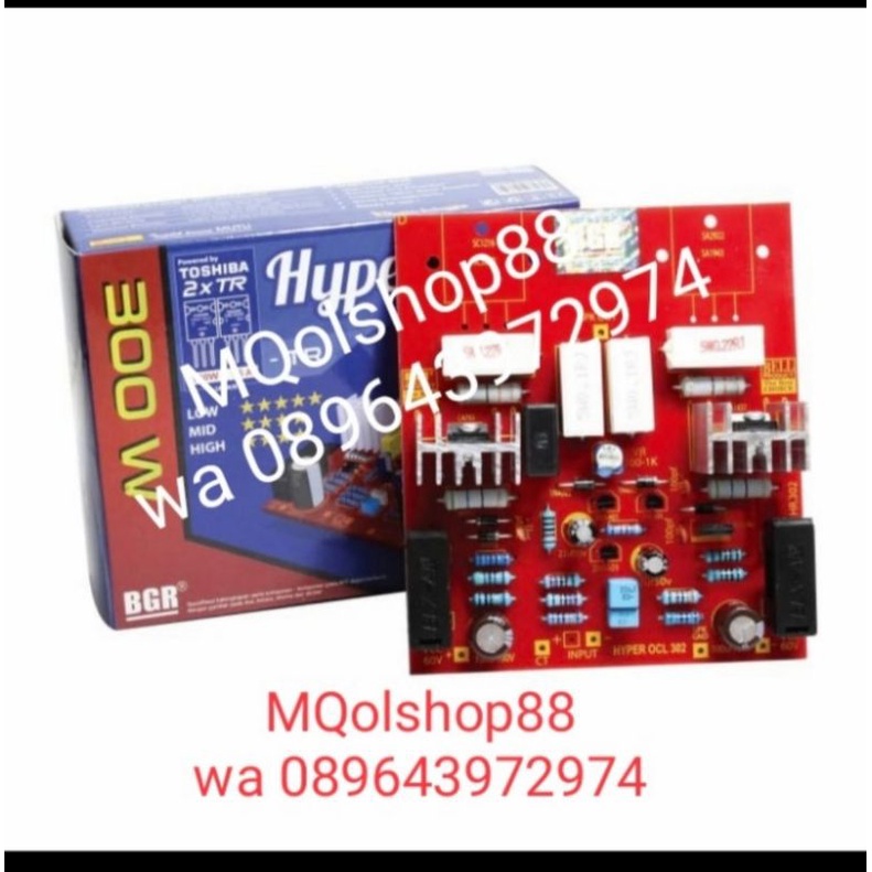 Kit Hyper OCL 300w mono driver tanpa TR final power  amplifier bell