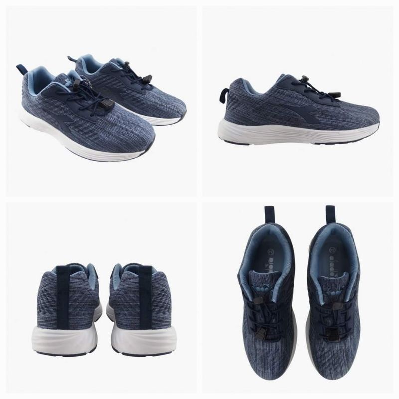 SALEEE 100% Original Sepatu Kets Diadora Casa Jr - Biru dan Hitam Kode Produk: DIACX210604U