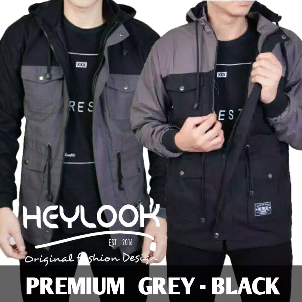 DISKON MS01 JAKET DISTRO ORIGINAL / PARKA BOLAK BALIK / JAKET PRIA / BOMBER /