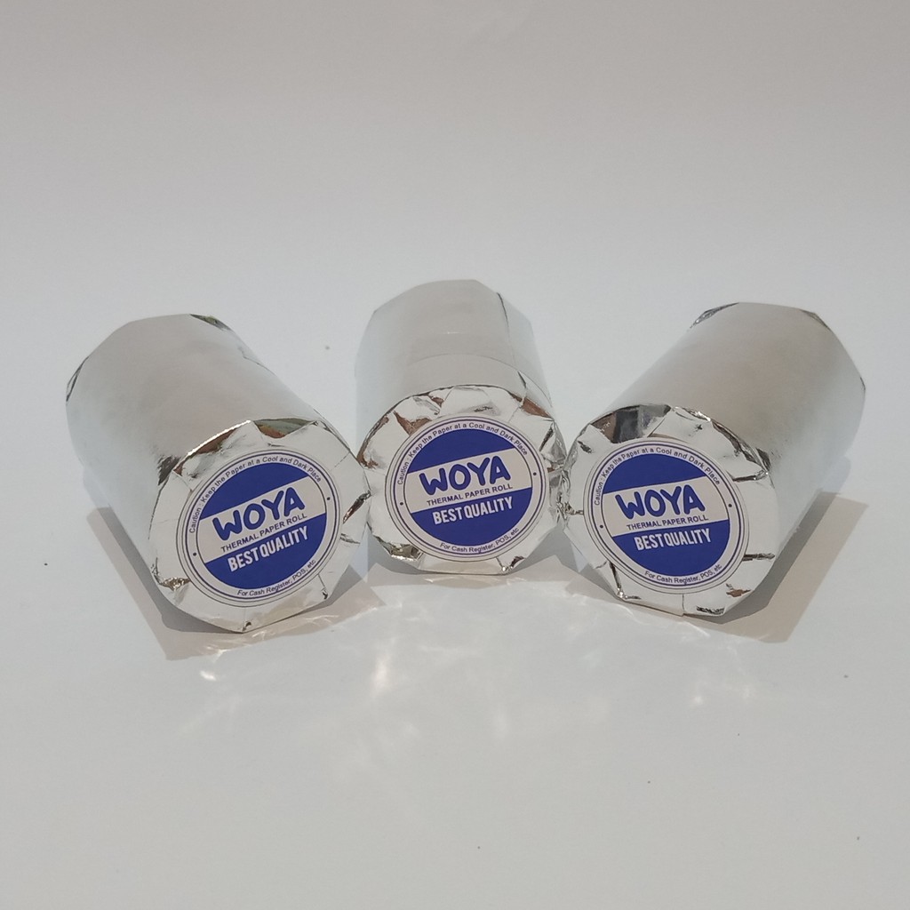

WOYA Kertas Struk Kasir Paper Roll Termal Thermal Printer Bluetooth 58mm 58x38 57x38mm 57x38 58 / 57 x 38 mm