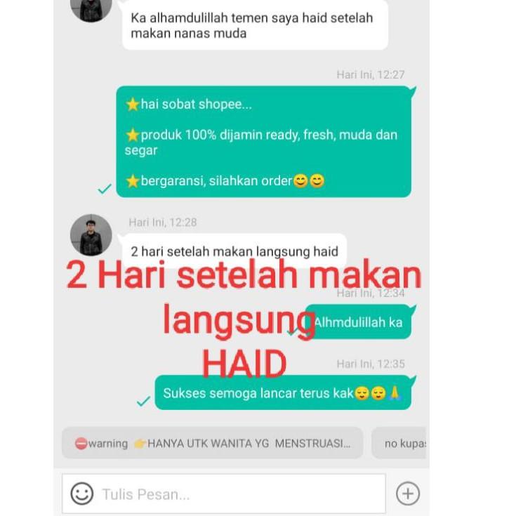

[PRODUK ETBVV] 100% ASLI NANAS MUDA Pelancar Haid BERGARANSI || DI8