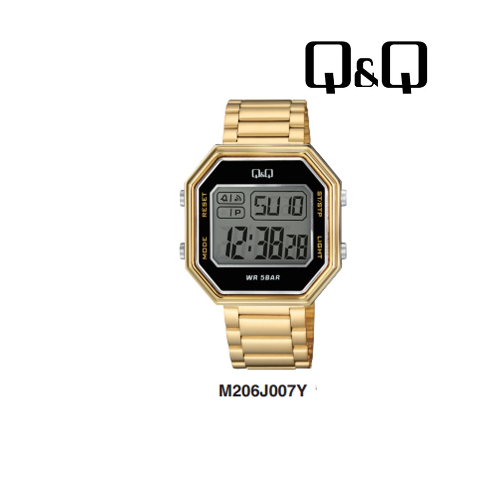 Jam Tangan Pria Stylist Sporty Casual Digital Original Q&amp;Q QnQ QQ M206 M206J Series