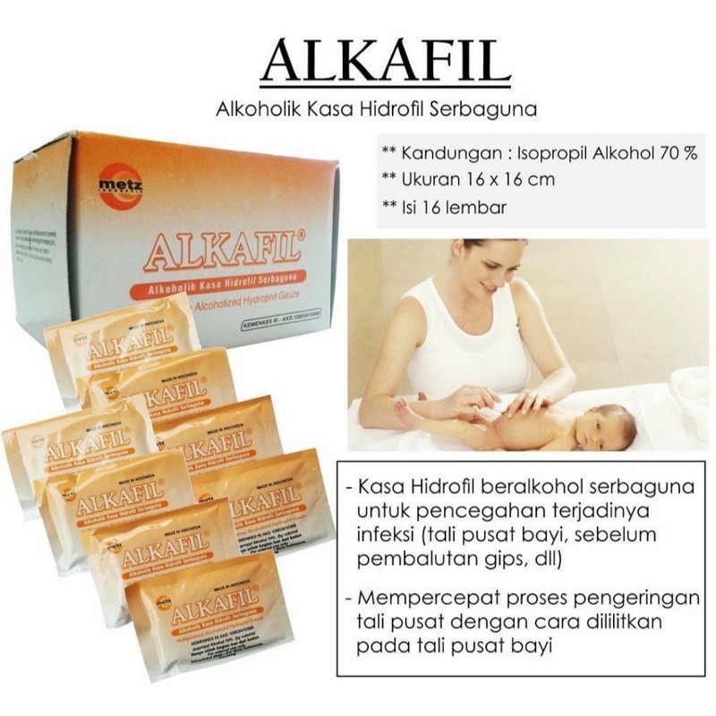 Alkafil Kasa Hidrofil 16 Lembar (16x16cm)