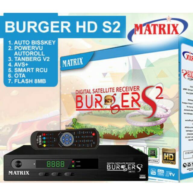 Matrix Burger S2 HD PVR flash 8mb plus dongle