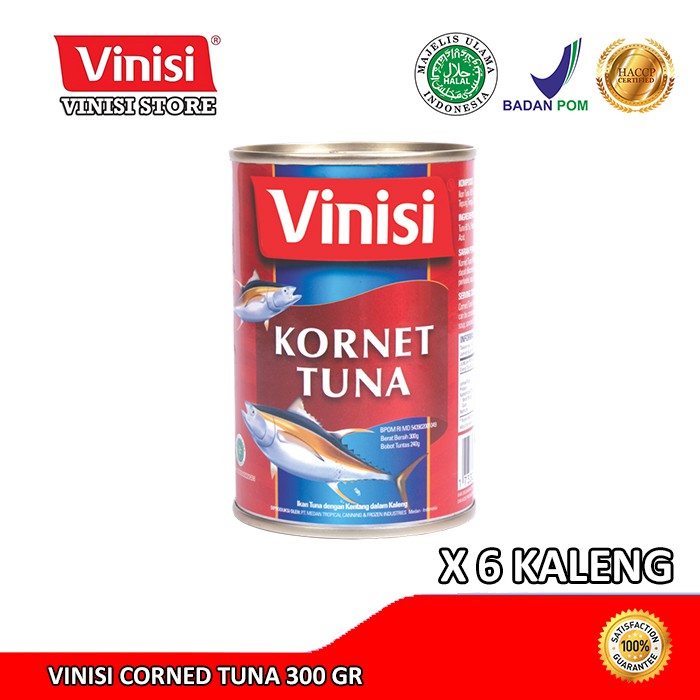 

Paket 6 Kaleng Vinisi Corned Tuna 300 Gr