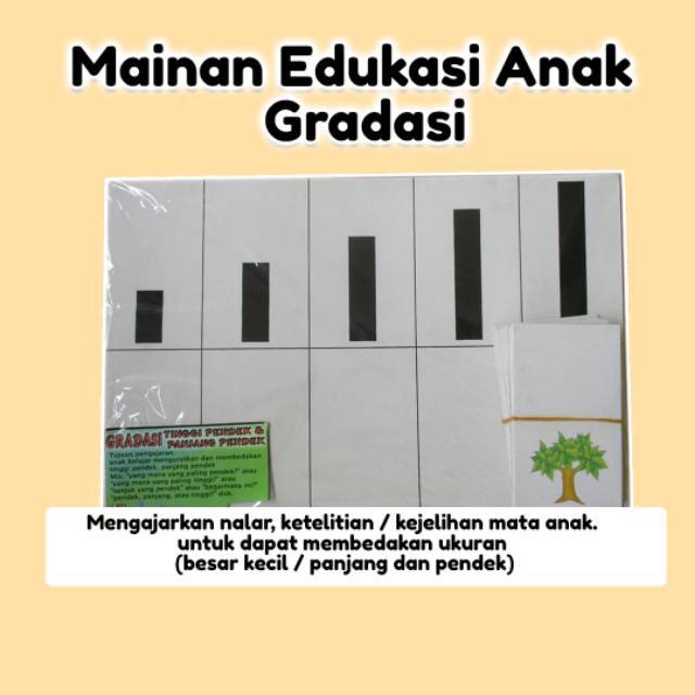 MAINAN EDUKATIF ANAK GRADASI - MEREK IQ DEV - ORIGINAL