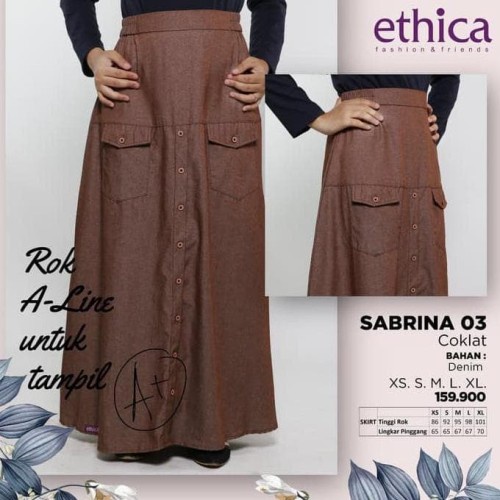 ETGICA ROK SABRINA 03 DUSTY BLUE / COKLAT