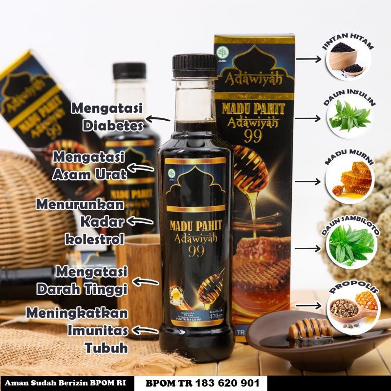 

MADU HITAM PAHIT ASLI ADAWIYAH 99 Beli 2 Gratis Satu