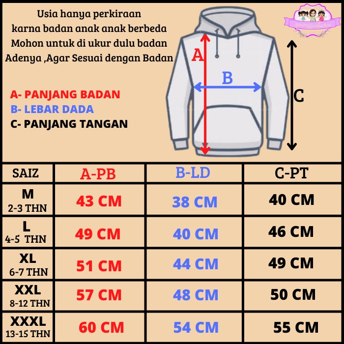 Sweater Anak Perempuan Laki Laki/Sweeter Anak CHOPPER BALON Usia 2-15 Tahun/Hoodie Anak Lucu/Hodie Anak Anak Terbaru