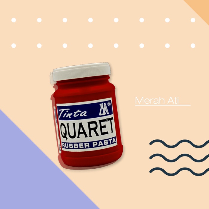 

air-cat- cat sablon quaret warna merah ati - 1/4 kg -cat-air.