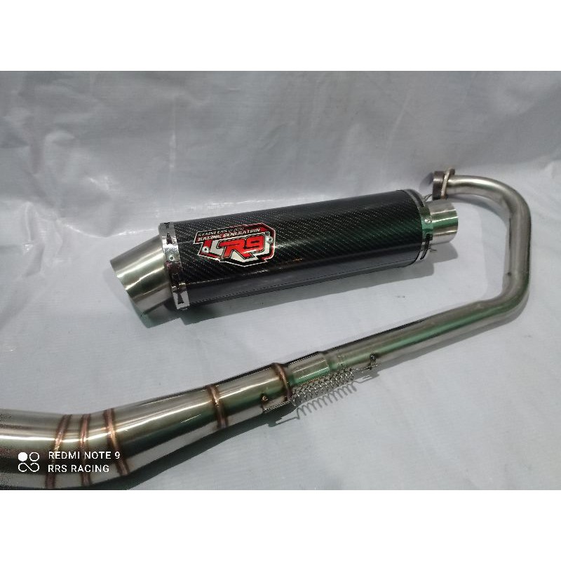 knalpot r9 mugello carbon buat semua motor