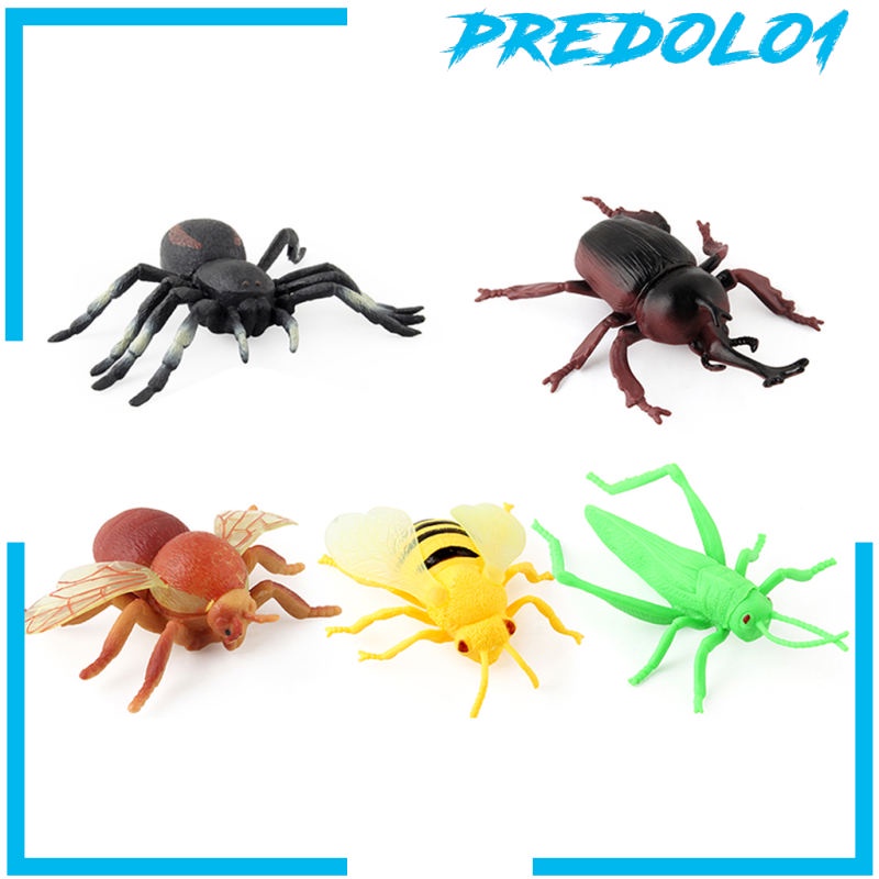 (Predolo1) 12pcs Mainan Simulasi Labalaba Besar Untuk Lelucon / Hadiah Halloween