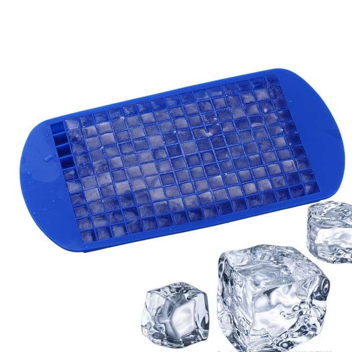 Cetakan Es Batu Silicon 160 Cube Kecil / Silikon Anti Pecah Ice Cube