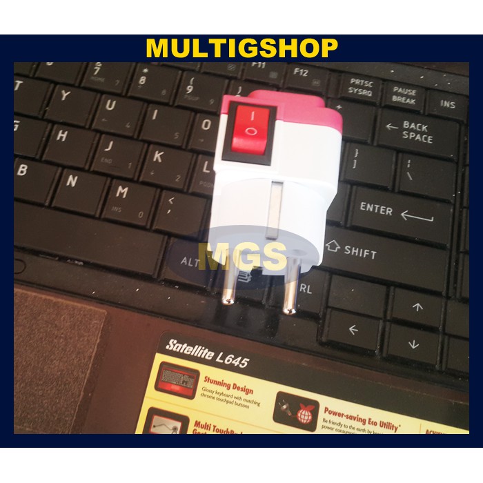 Steker + Saklar 10A 250V