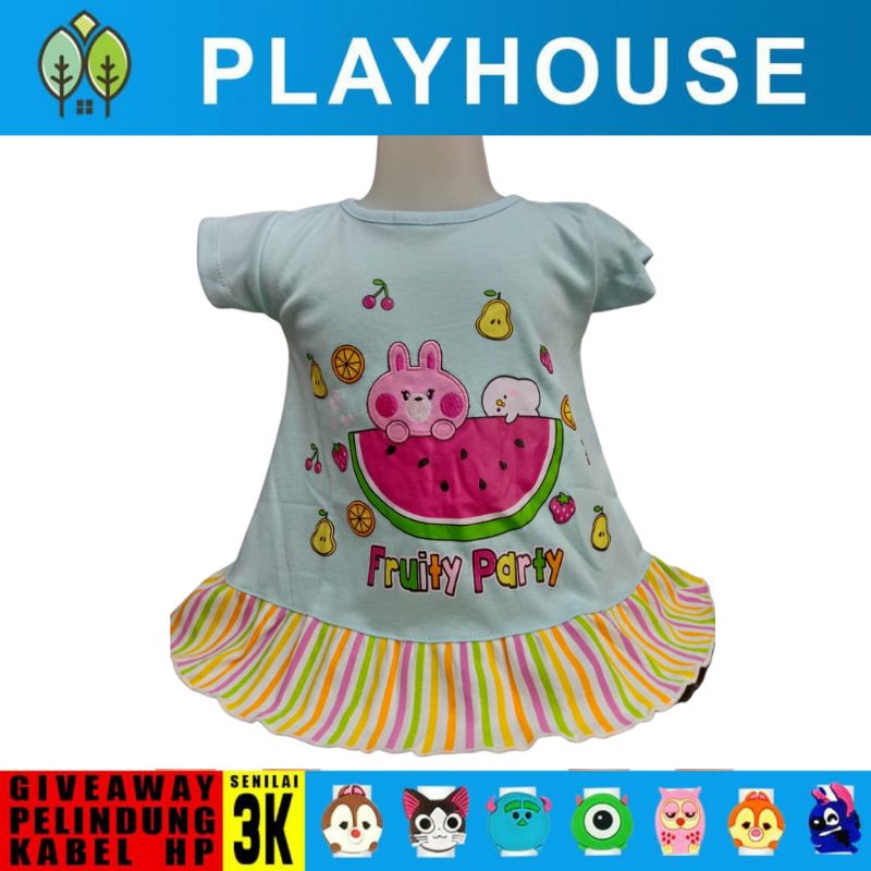 DRESS BAYI PEREMPUAN 3 12 Bulan/BAJU BAYI CEWEK/DRESS BAYI LUCU/DRESS BABY CANTIK