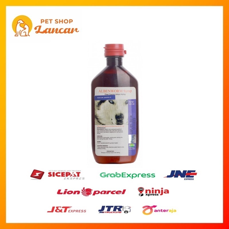 Albenworm Syrup 120 Ml - Obat Cacing Anjing