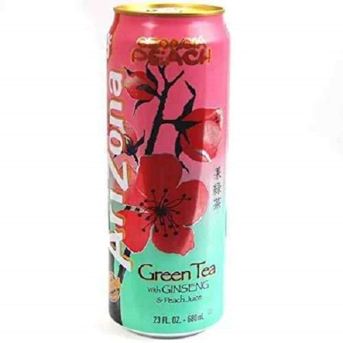 

Arizona green tea w/gingseng peach 23oz