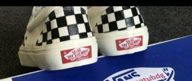 MADE IN CHINA Paket 100% Import Vans Slip On Mono Checkerboard