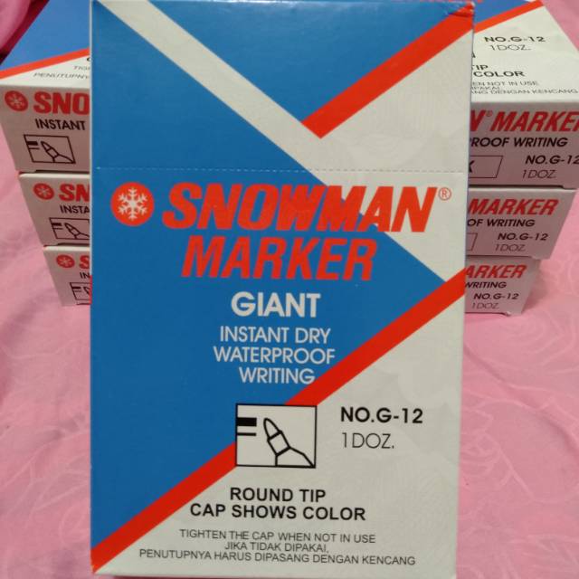 

Snowman marker G-12 spidol permanent snowman Lusinan