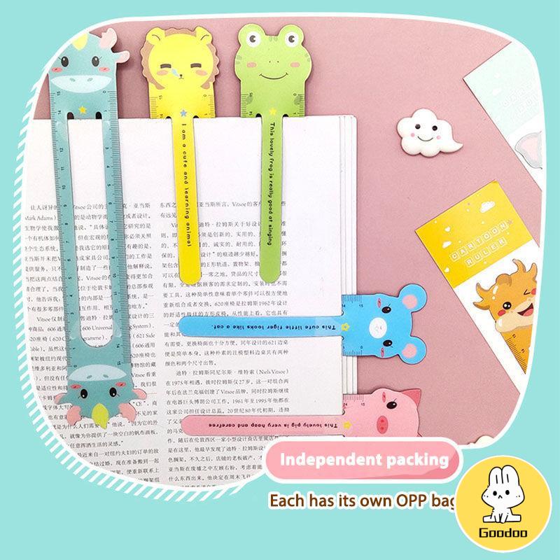 Penguasa Kreatif Skala 15 Cm Lucu Kartun Magnetik Lembut Penggaris Zodiak Bookmark Alat Tulis Siswa -Doo