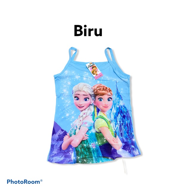 3 PCS SINGLET  ANAK FROZEN / KAOS SINGLET ANAK PEREMPUAN / TANK TOP ANAK PEREMPUAN / TANKTOP ANAK