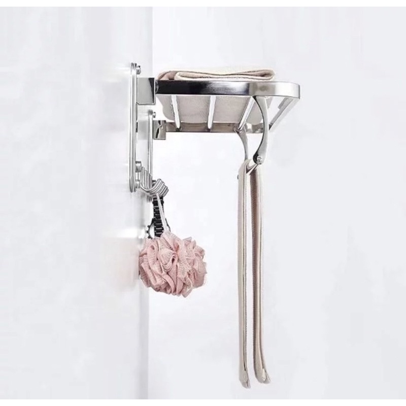 Rak Handuk Gantungan Stainless SS 304 Lipat Croom 605 Towel Rack 66cm