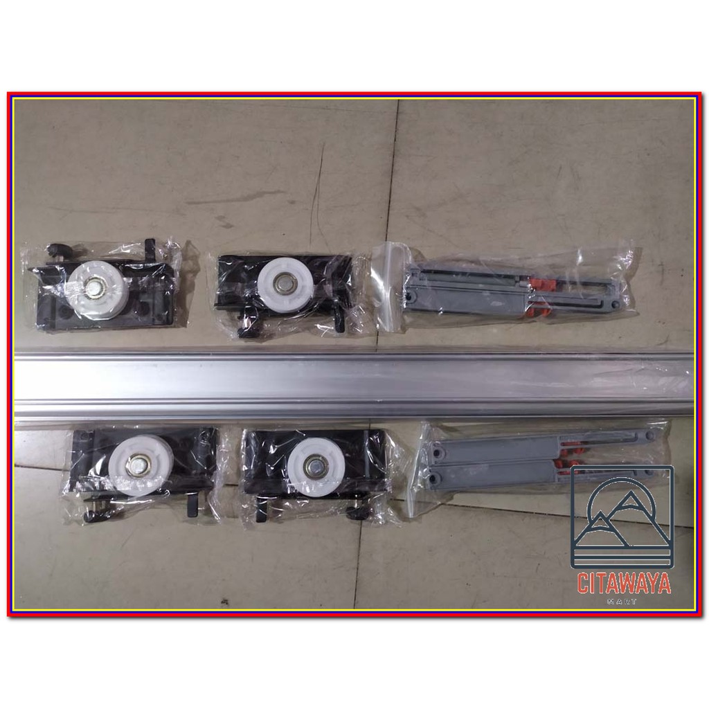 Rel Sliding Pintu Geser Dorong Soft Closing TSM