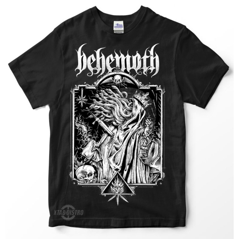 Xtab Distro - Kaos Behemoth - Baphomet - Kaos Metal - Kaos Band - Kaos Hitam - Kaos Premium