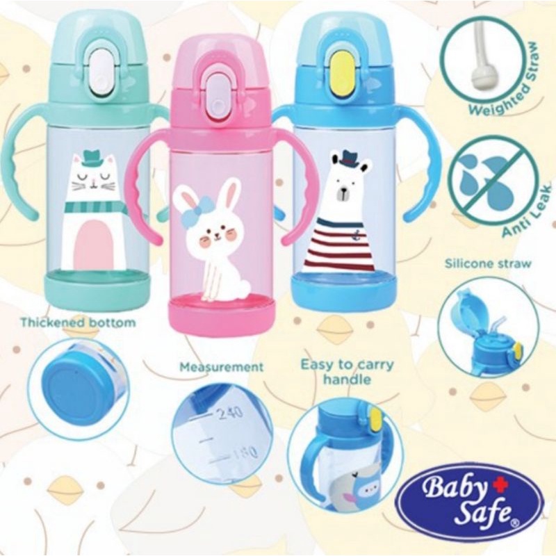 Baby Safe Tritan Straw Cup/Botol Minum Anak (TRI01)