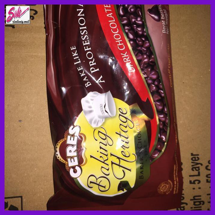 

SAKMACOKLAT- CERES BAKING DARK CHOCOLATE CHIP 250GR -MAKANAN-MINUMAN.