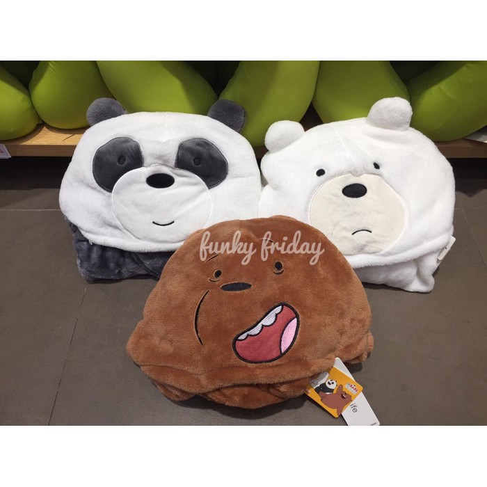 MINISO WE BARE BEARS BLANKET SELIMUT WBB