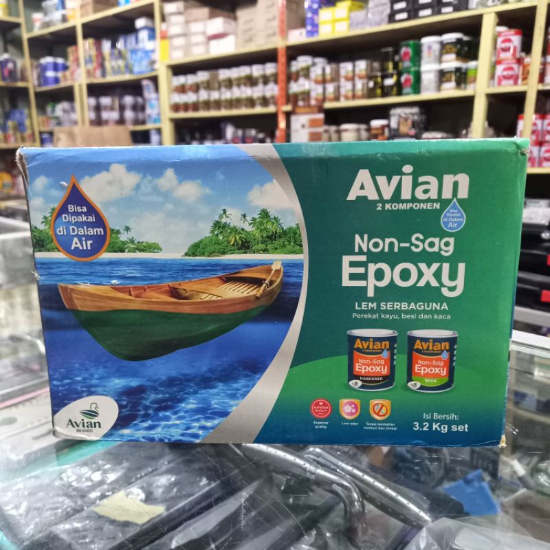

Lem Serbaguna Kapal Avian Epoxy 2 Komponen 3.2 Kg