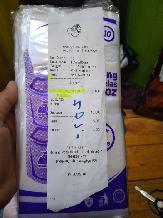 Kresek 2 Gelas Kantong Plastik 2 Cup