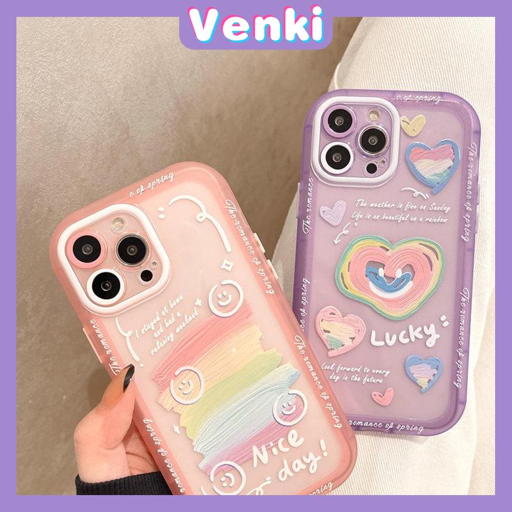 iPhone Case Silicone Soft Case Clear Case Fluorescent Color Airbag Shockproof Protection Camera Heart Cute Compatible For iPhone 11 Pro Max 13 Pro Max 12 Pro Max 7Plus xr XS Max