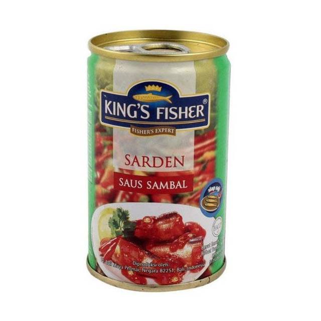 

Sarden King's Fisher Saus Sambal ( Chilli ) ukuran 425 gram