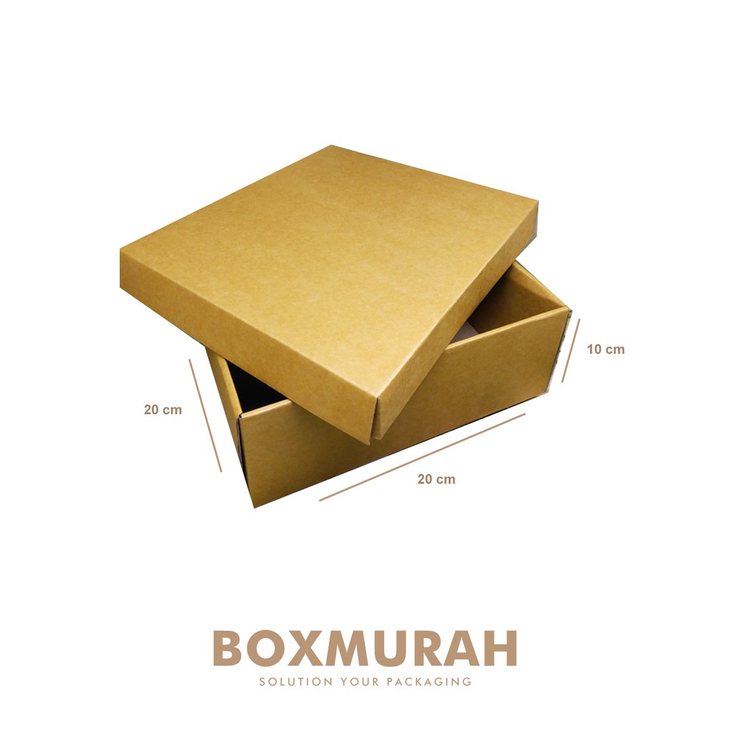 

Kardus/Box Up Bottom ( Atas Bawah Terpisah ) - Uk. 20 x 20 x 10 - kemasankue/kotakkado/giftbox/pack