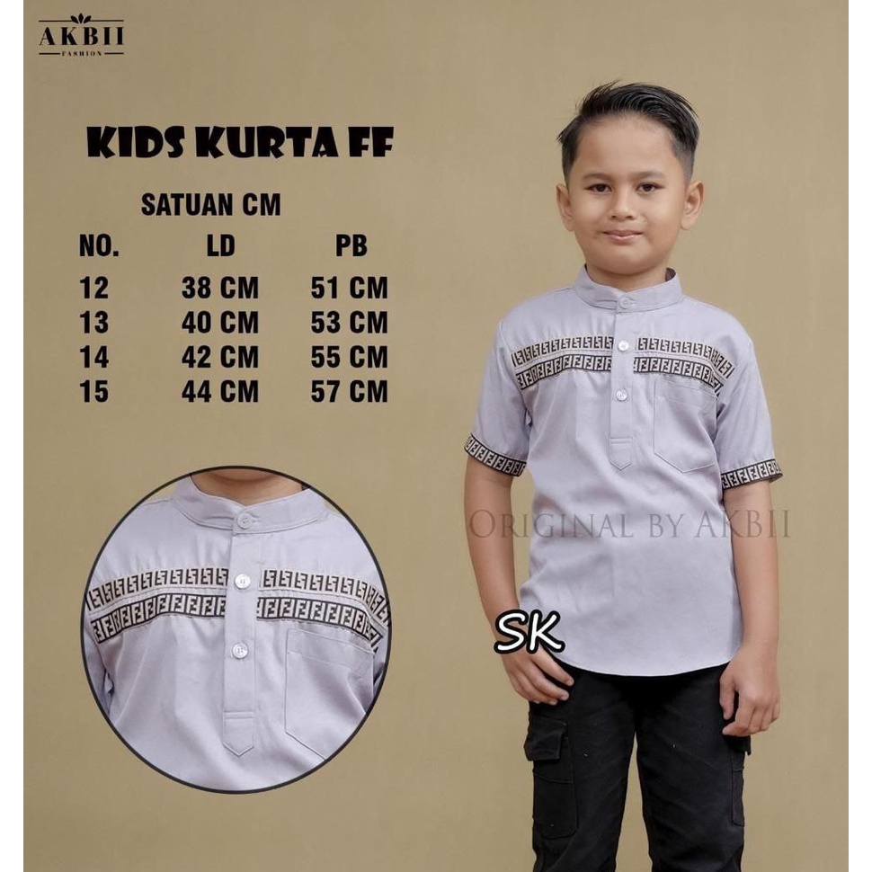 Baju Koko Anak Laki Laki Material Catton Adem Serap Keringat M L XL XXL