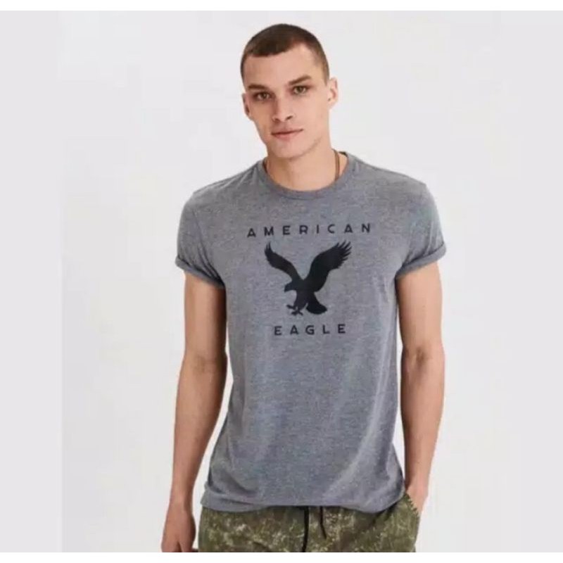 Kaos pria American Eagle original - gray