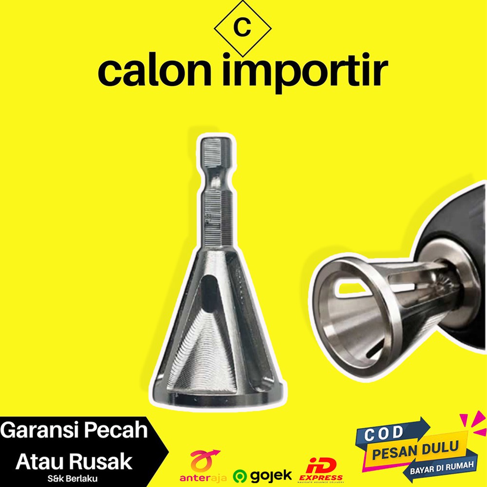 Mata Bor Pencabut Pembuka Pengikis Mur Baut Skrup Baja Rusak Karat MUQGEW Deburring Tools Stainless